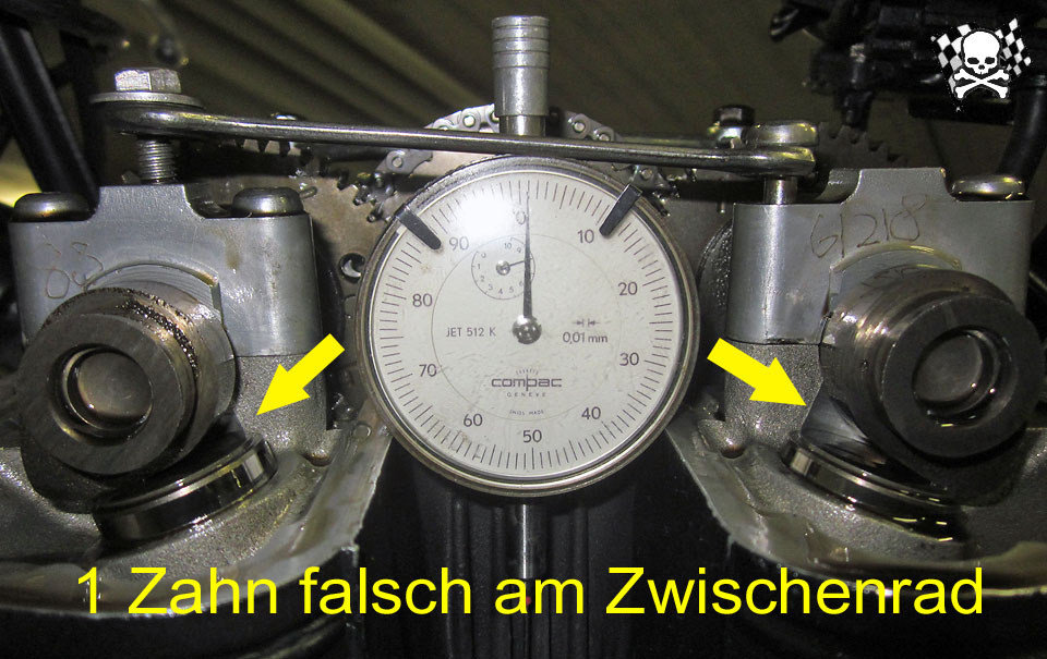 1 Zahn falsch am Zwischenrad